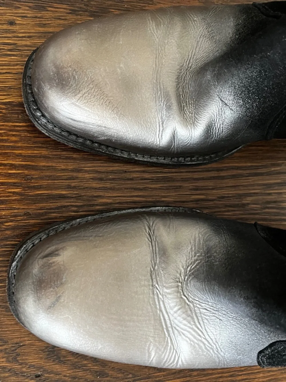 Vintage Jo Ghost silver-toe booties - made in Italy